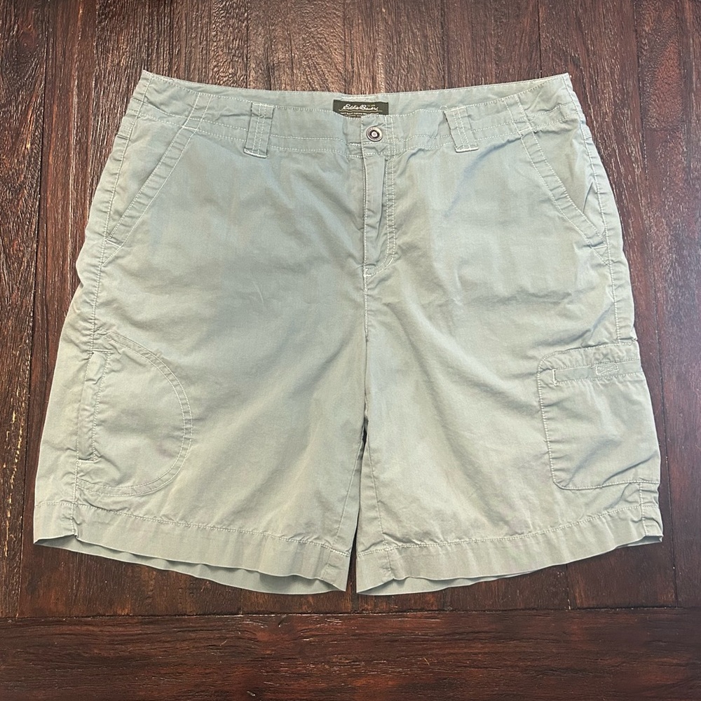 Eddie Bauer Mint Green Cargo Shorts Versatile Cotton Blend